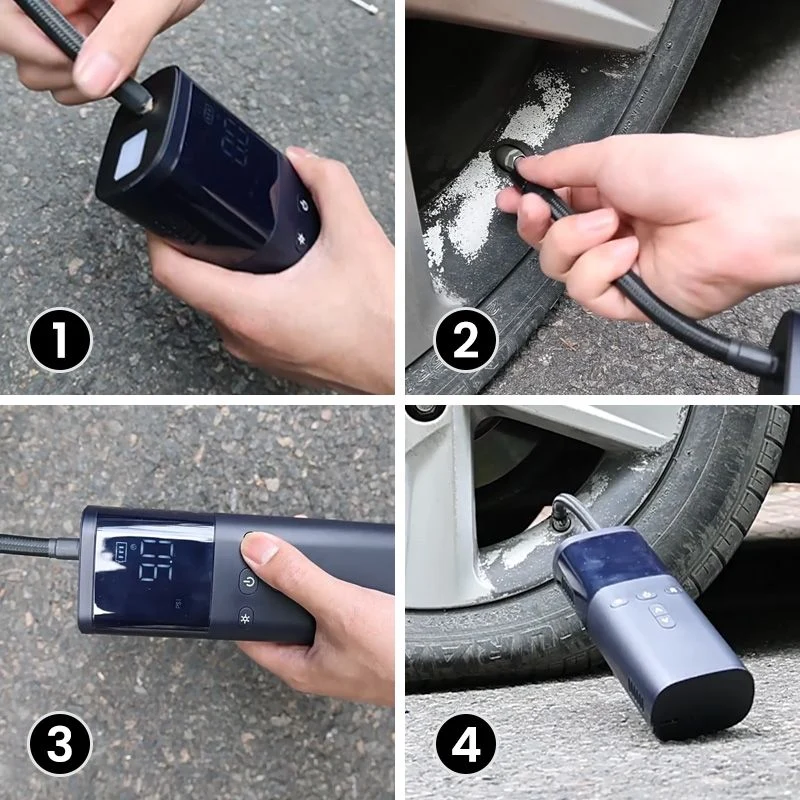 Portable Wireless Car Tire Inflator Air Compressor - Practical Gift - Image 5