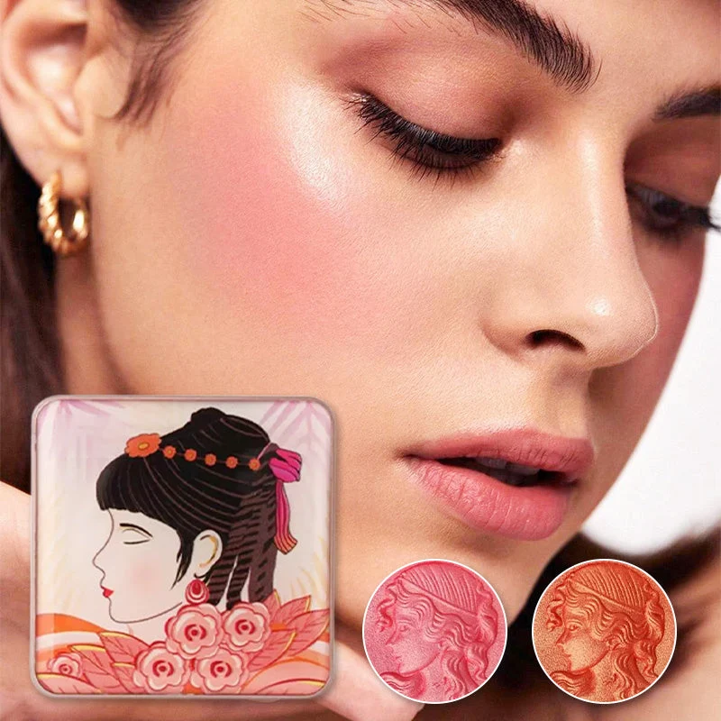 š„Cosmetic NO.1š„Embossed Smooth Powder Blush Palette for Cheeks