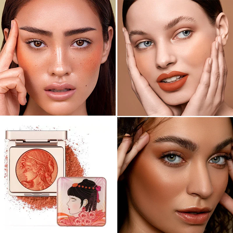 š„Cosmetic NO.1š„Embossed Smooth Powder Blush Palette for Cheeks - Image 11