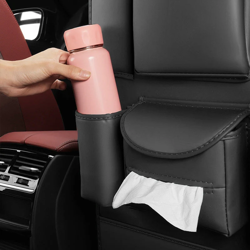 PU Leather Car Seat Back Organizer - Image 4