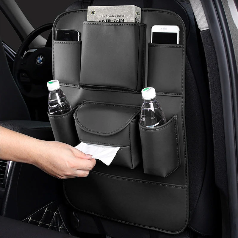 PU Leather Car Seat Back Organizer - Image 7