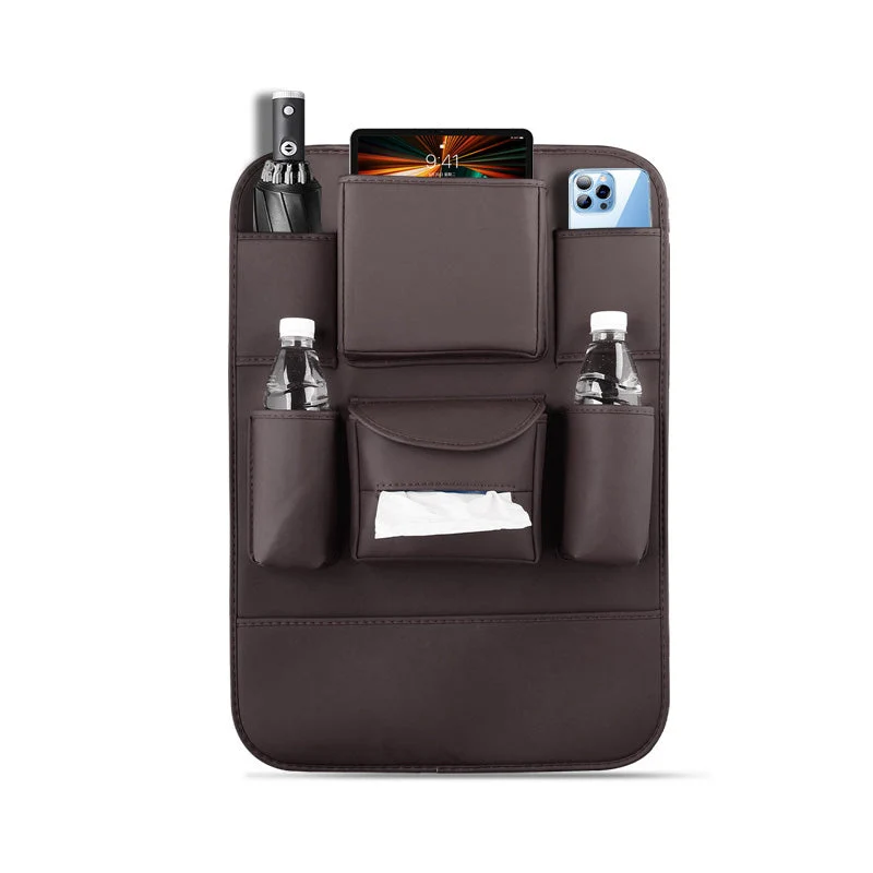 PU Leather Car Seat Back Organizer - Image 8