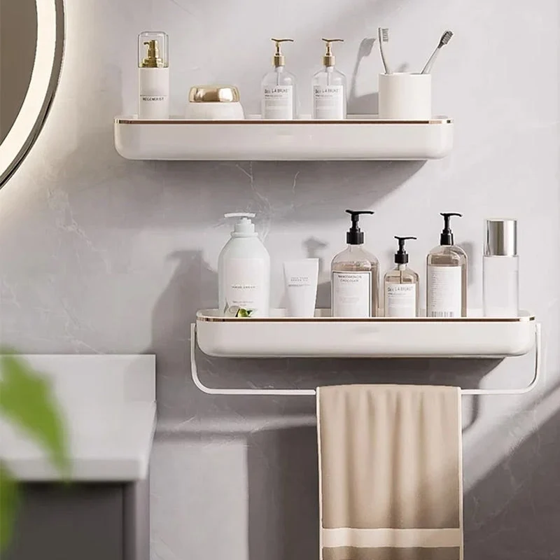 No-Punch Wall Mounted Bathroom Storage Shelf - Image 7