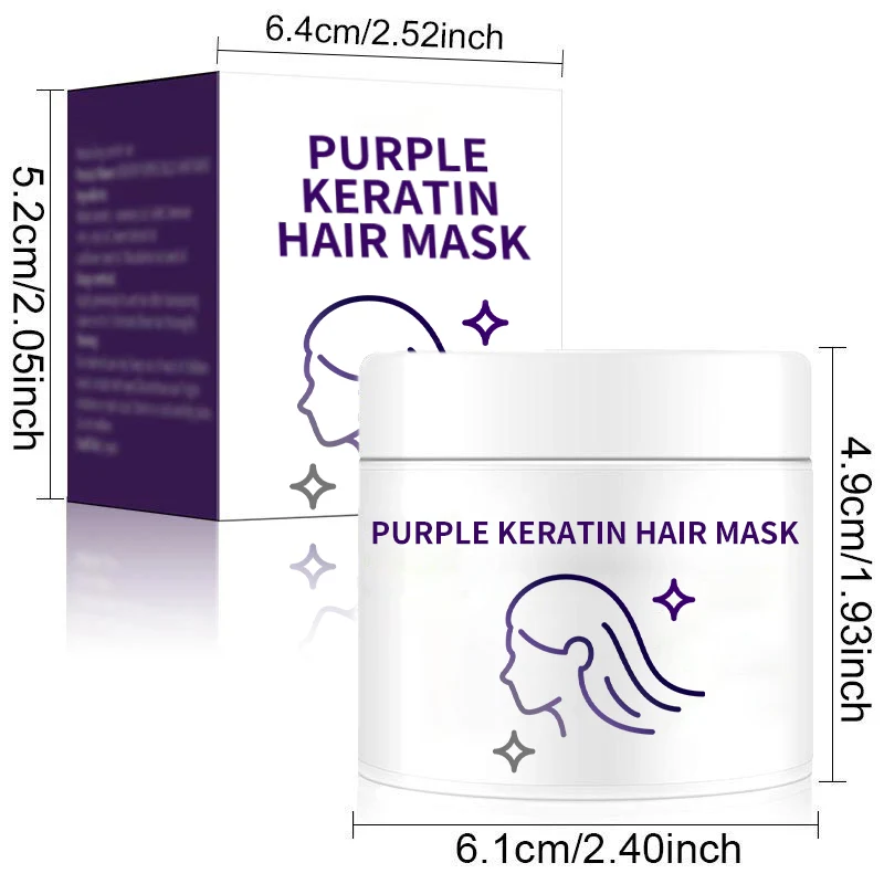 Purple Keratin Hair Mask - Locks Color & Neutralizes Brass & Yellow Tones For Blonde Silver Gray Highlighted Hair - Image 15