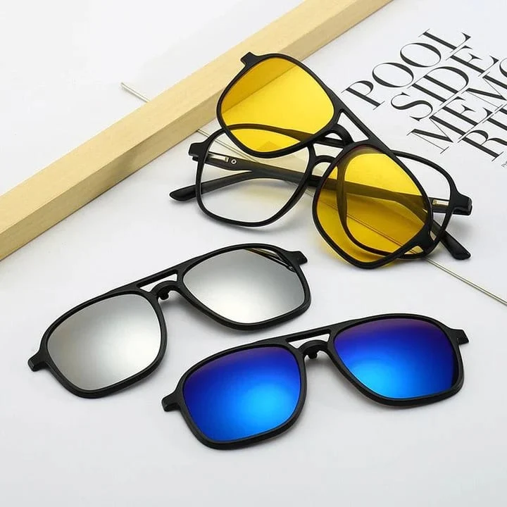 💥Limited Time Offer💥Replaceable lens 6 -in -1 Sunglasses Set - Image 9
