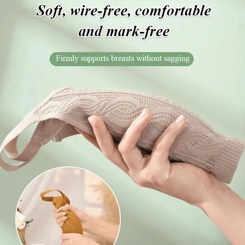 Seamless Wireless Elastic Lace Bra - Image 3