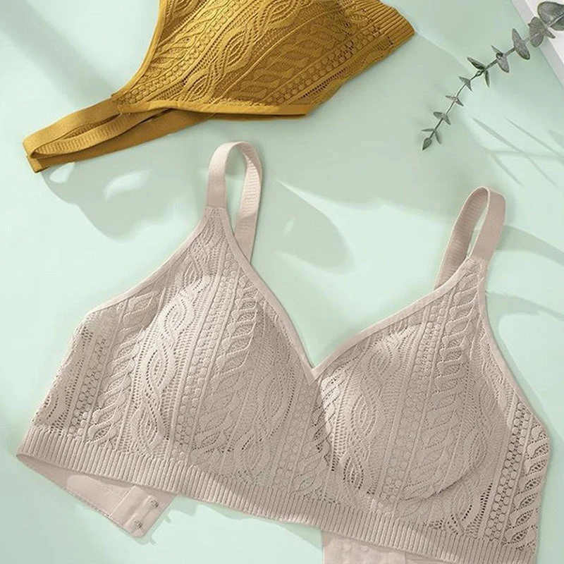 Seamless Wireless Elastic Lace Bra - Image 5