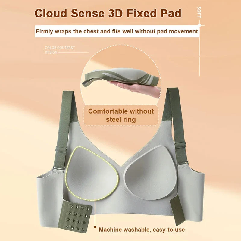 Lifting Anti-Sagging Wire-Free Push-up Bra - Image 6