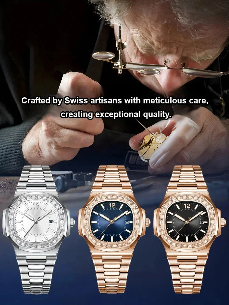 🔥🔥🔥(Last day for a limited time!)British Style Square Luxury Waterproof Quartz Watch for Men - Image 3