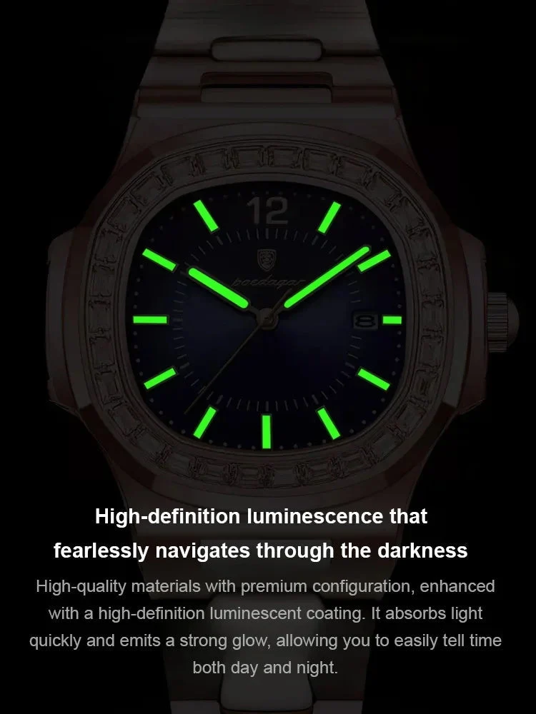 🔥🔥🔥(Last day for a limited time!)British Style Square Luxury Waterproof Quartz Watch for Men - Image 5
