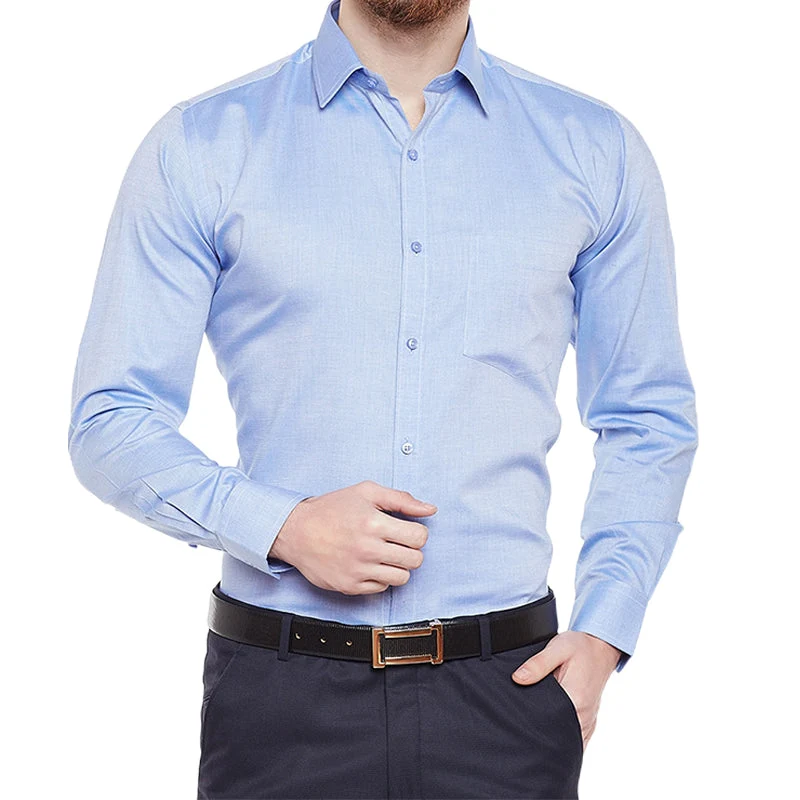Men's Solid Long Sleeve Wrinkle-Free Formal Casual Shirt(50% OFF) - Image 11