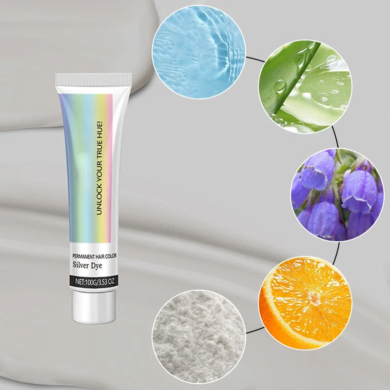 2-in-1 Natural Essence Extract Silver Hair Dye - Image 3