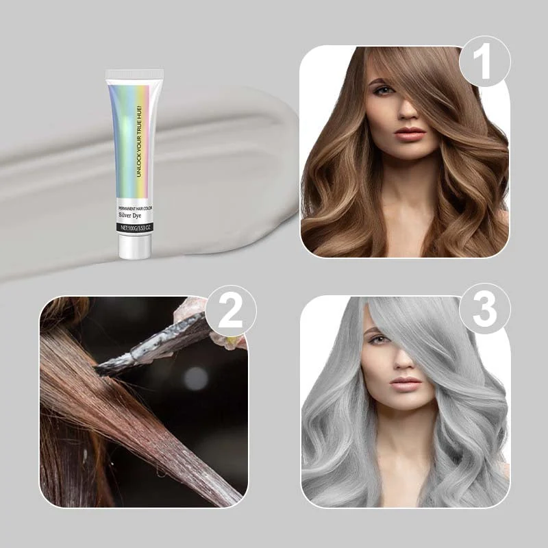 2-in-1 Natural Essence Extract Silver Hair Dye - Image 7