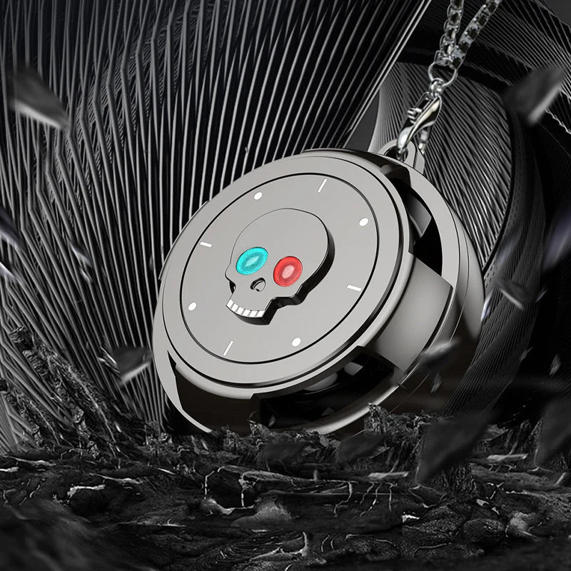 Skull Wireless Bluetooth Earphones With Metal Hanging Chain - Image 7