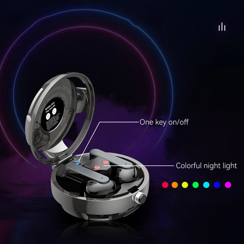 Skull Wireless Bluetooth Earphones With Metal Hanging Chain - Image 8