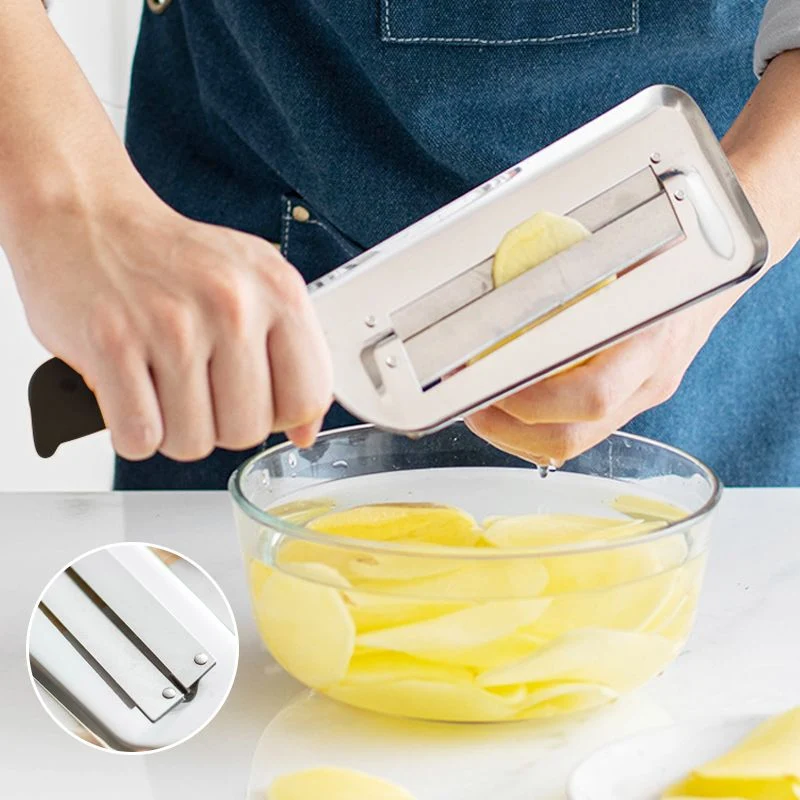 Stainless Steel Double-layer Slicer - Best Kitchen Gift (Great Sale⛄BUY 2 Get 5% OFF) - Image 3