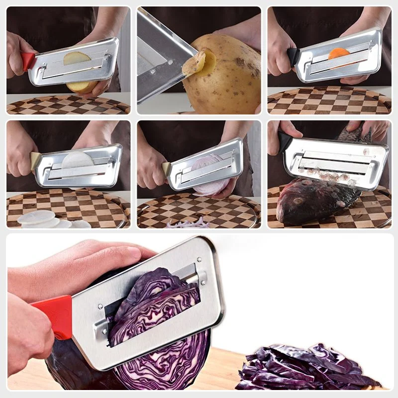 Stainless Steel Double-layer Slicer - Best Kitchen Gift (Great Sale⛄BUY 2 Get 5% OFF) - Image 4