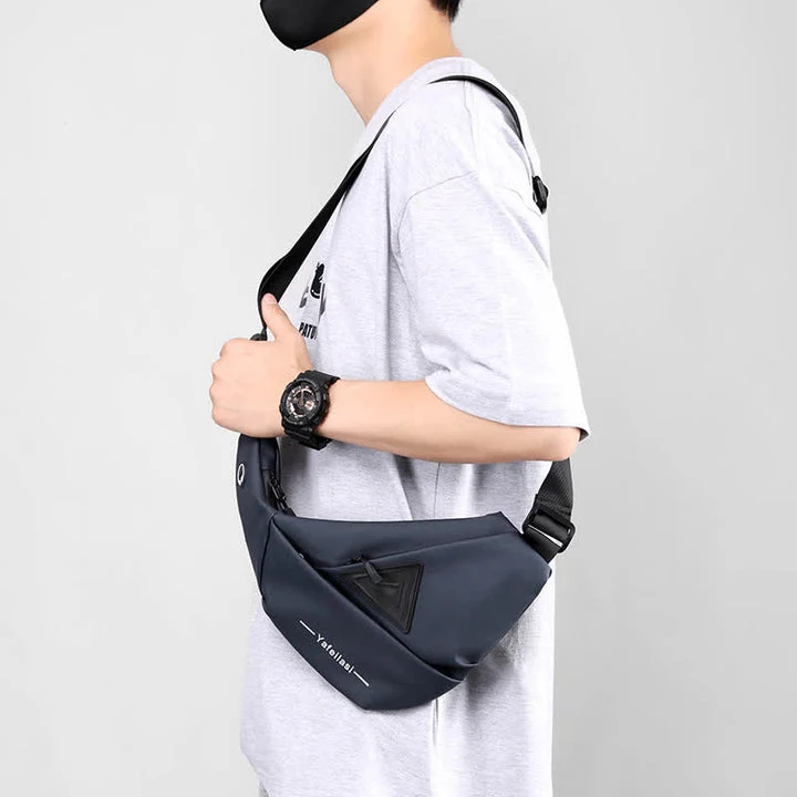 Sling Bag for Men Lightweight Slim Shoulder Bag Backpack Chest Bag - Image 6