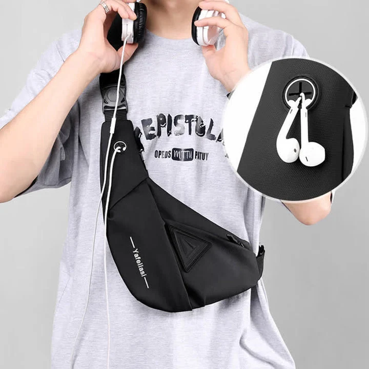 Sling Bag for Men Lightweight Slim Shoulder Bag Backpack Chest Bag - Image 8