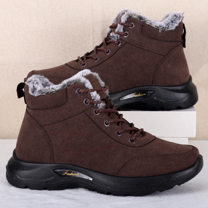 Men’s Non-Slip Plush Lined Snow Boots - Image 7