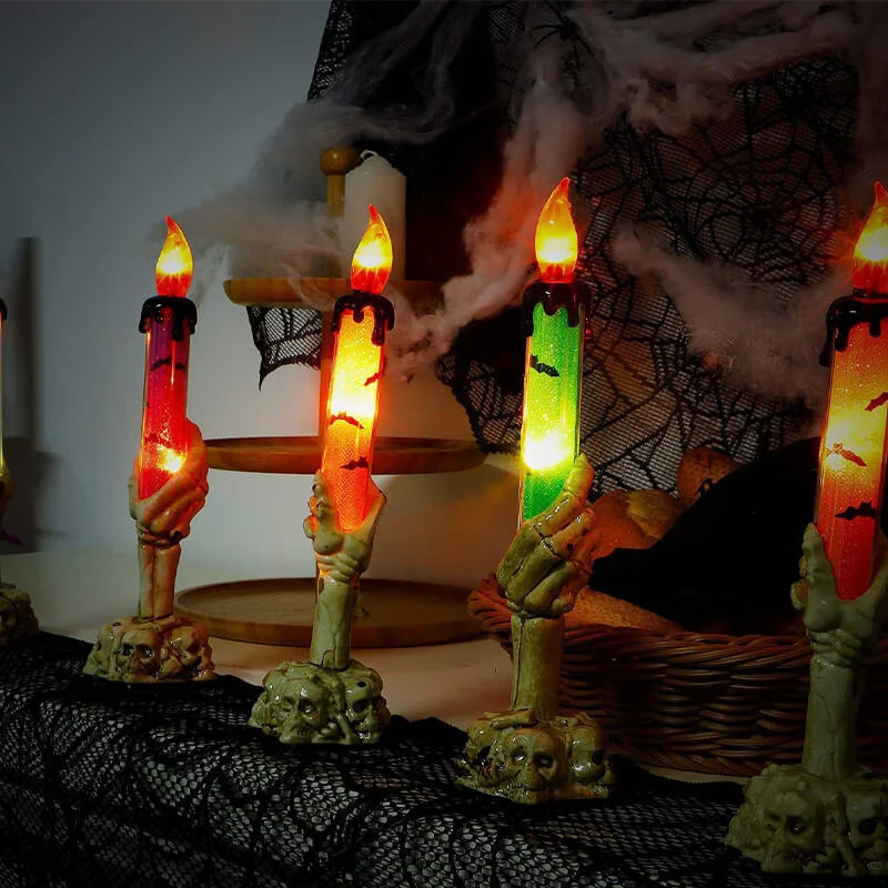 Best Gift*Solar Light Halloween Ghost Hand Candle Outdoor Floor Lamp - Image 4