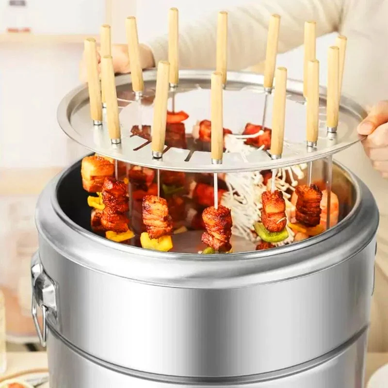 💥Smokeless steel grill bucket with aerospace grade material - Image 7