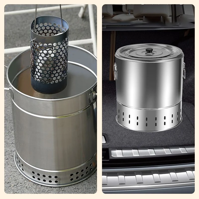 💥Smokeless steel grill bucket with aerospace grade material - Image 8