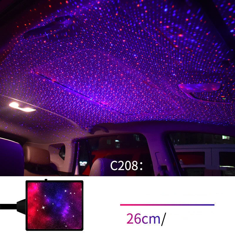 (✨Christmas Sales🎁)Star Light Projector Party Lights USB LED Light Interior Lighting LED Interior Car Lights - Image 3