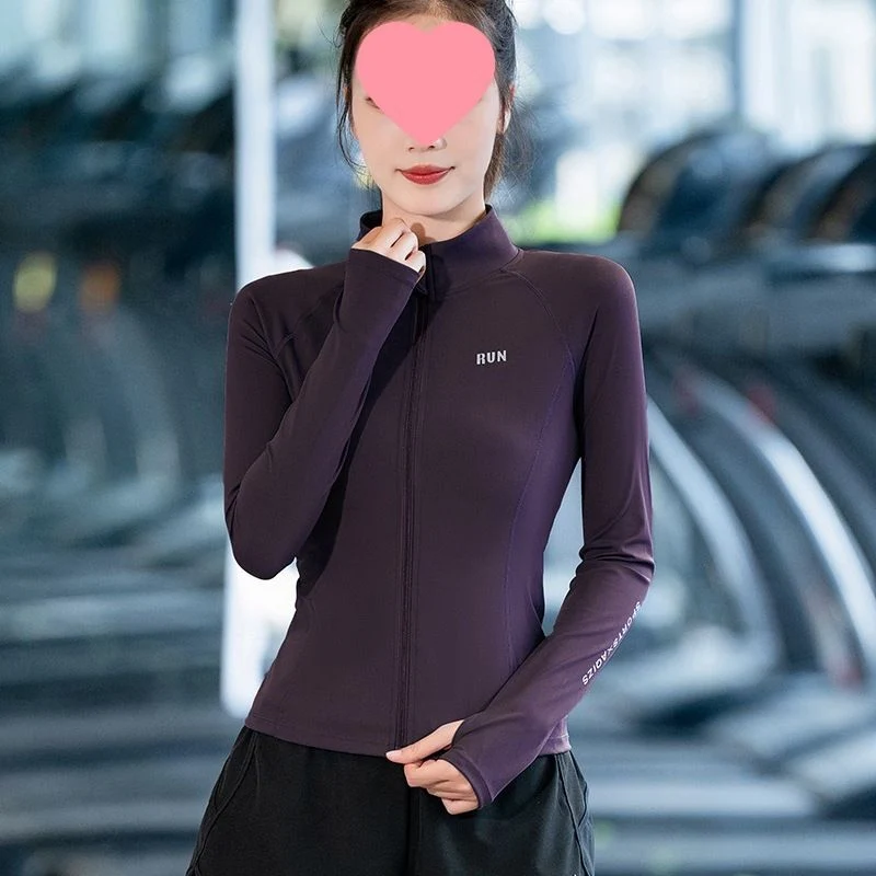 Women’s Long-sleeve Quick-dry Stretchy Yoga Tops - Image 12