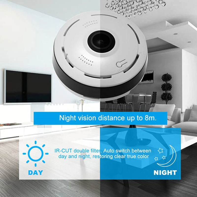 360-Degree Wireless Indoor Panoramic Camera - Image 3