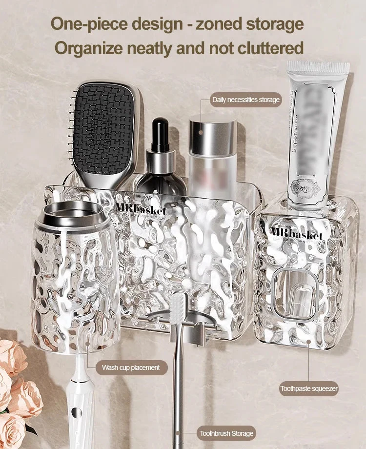 ✨Glacier Pattern Non Punching Toothbrush Shelf - Image 2