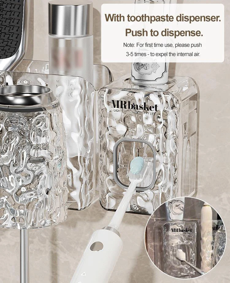 ✨Glacier Pattern Non Punching Toothbrush Shelf - Image 3