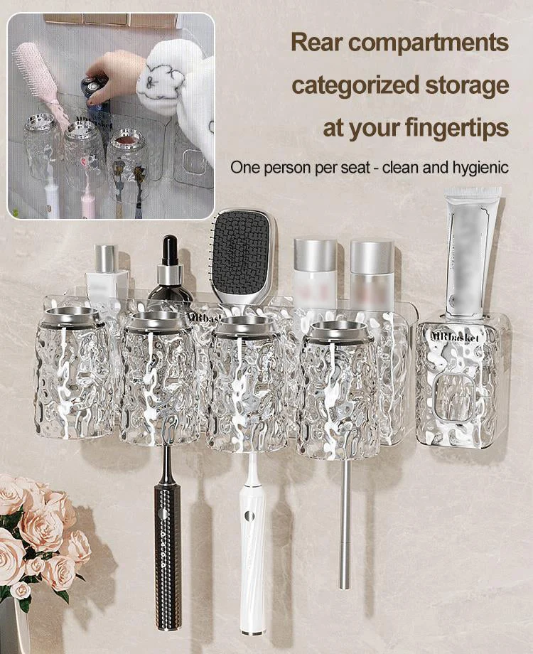 ✨Glacier Pattern Non Punching Toothbrush Shelf - Image 4