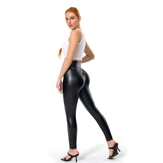 💋MATTE LEATHER TROUSERS(🔥BUY 2 FREE SHIPPING ) - Image 9