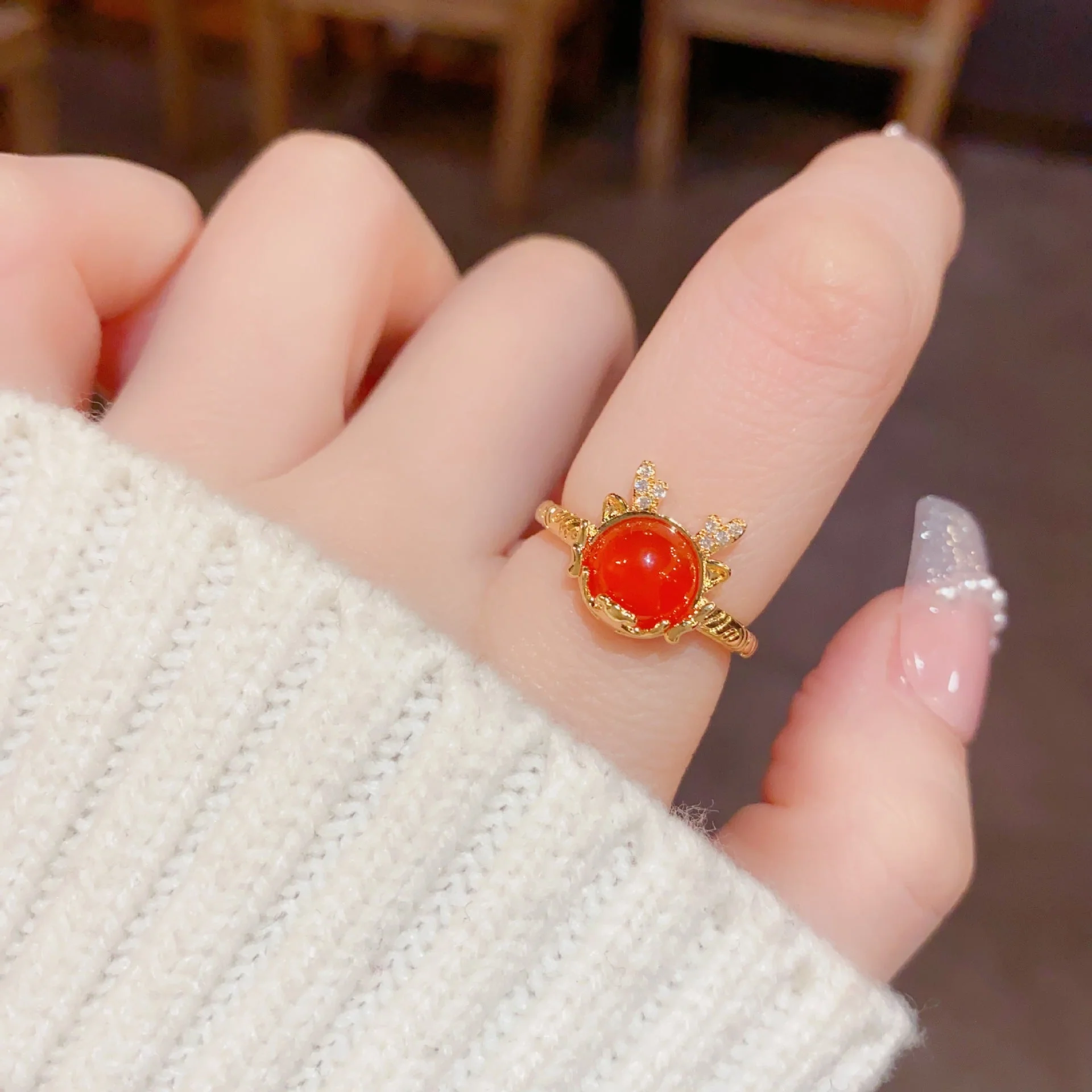 Women’s Cute Dragon Lucky Ring - Image 3