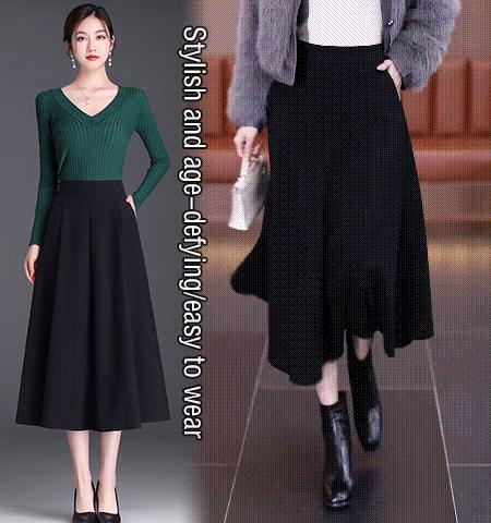 High-Waisted Slimming Umbrella Skirt - Image 3