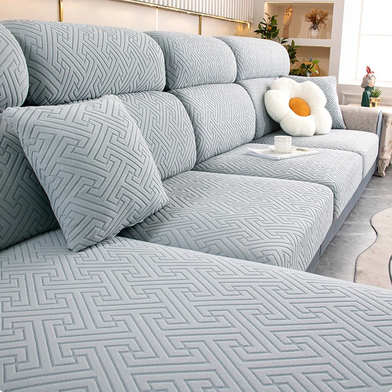 Universal Elastic Jacquard Velvet Sofa Cover - Image 10
