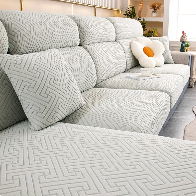 Universal Elastic Jacquard Velvet Sofa Cover - Image 11