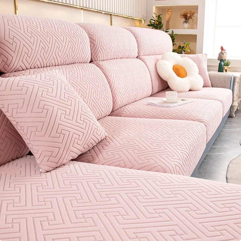 Universal Elastic Jacquard Velvet Sofa Cover - Image 13