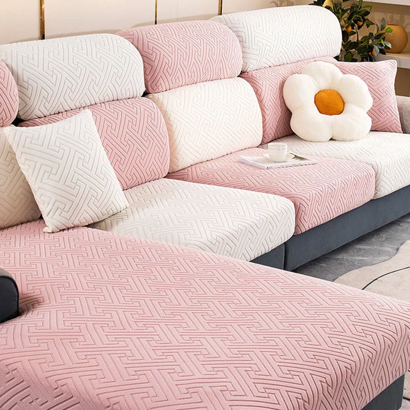 Universal Elastic Jacquard Velvet Sofa Cover - Image 2