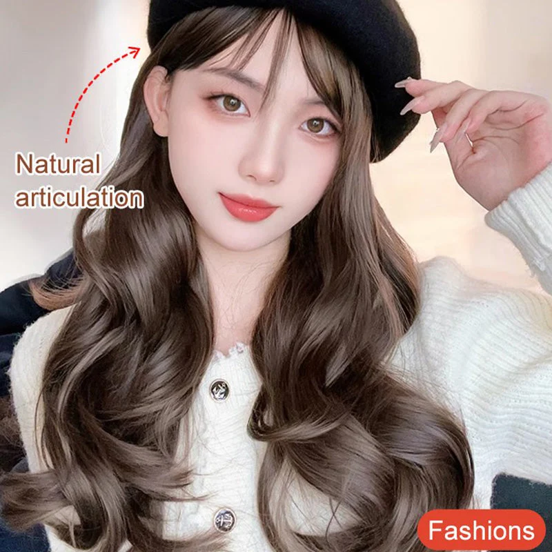 Versatile Beret Wig Set with Long Curly Hair(Great Sale⛄BUY 2 Get 10% OFF + Freeshipping) - Image 3