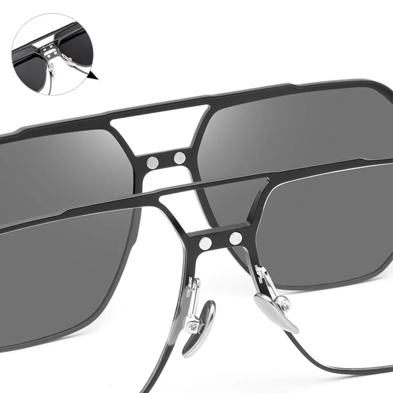 3 in 1 Vintage Magnetic Clip on Sunglasses - Image 3