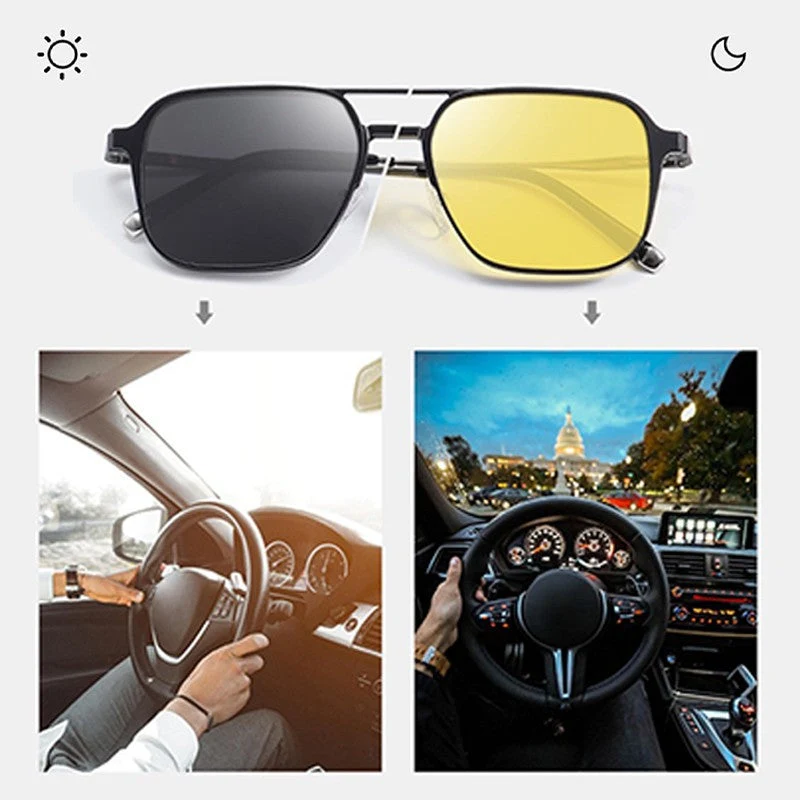 3 in 1 Vintage Magnetic Clip on Sunglasses - Image 8