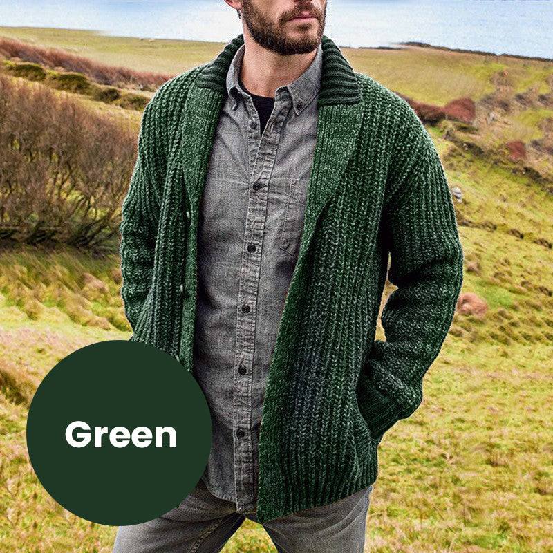 [Best Gift For Him] Men's Thickened Knit Warm Cardigan - Image 11
