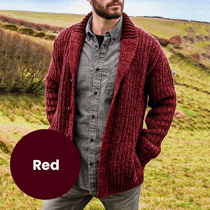 [Best Gift For Him] Men's Thickened Knit Warm Cardigan - Image 12