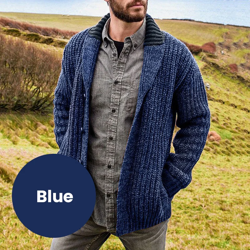 [Best Gift For Him] Men's Thickened Knit Warm Cardigan - Image 13
