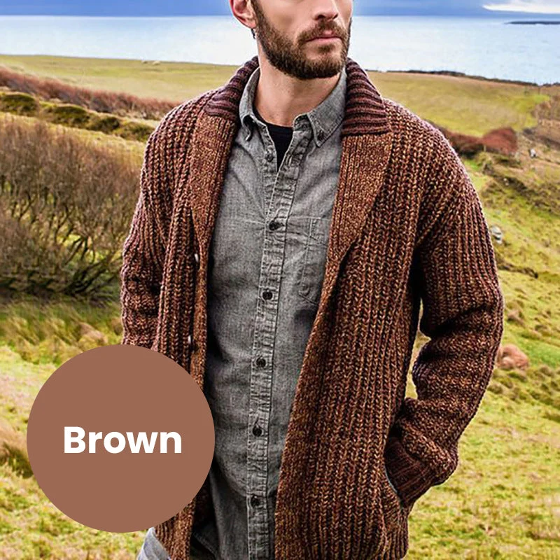 [Best Gift For Him] Men's Thickened Knit Warm Cardigan - Image 14