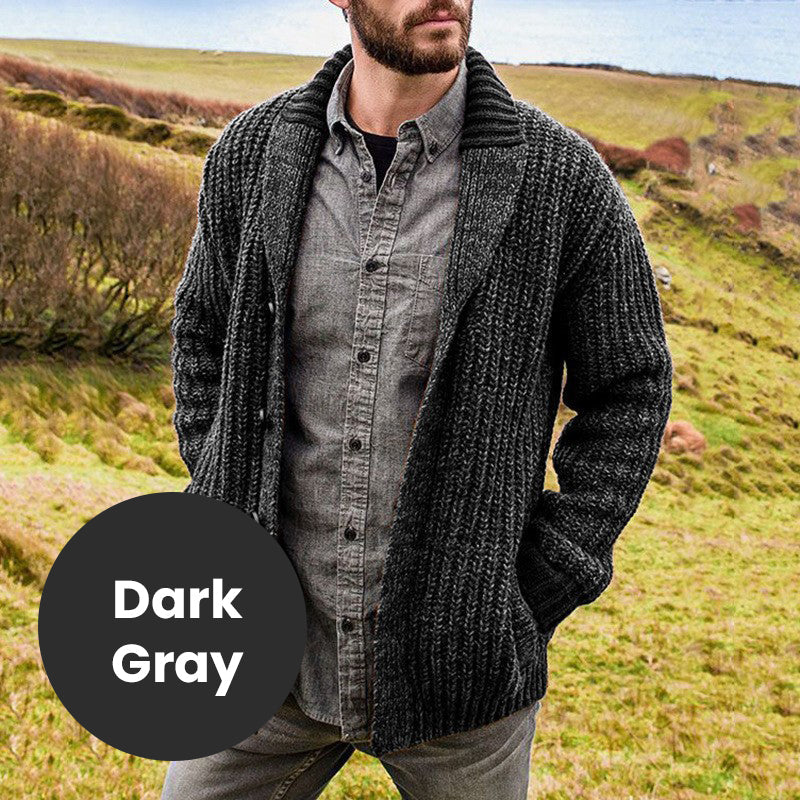 [Best Gift For Him] Men's Thickened Knit Warm Cardigan - Image 15