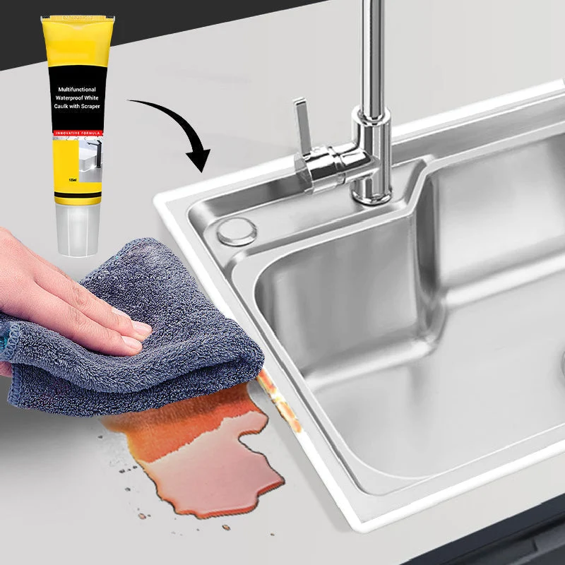 ✨Buy 2 Get 1 Free✨Multifunctional Waterproof White Caulk with Scraper - Image 7