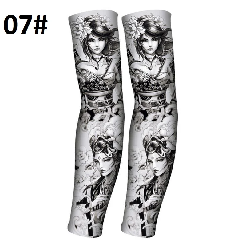 Anti-UV Ice Silk Tatoo Sleeve - Image 12